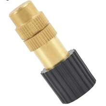 Kit 20 Nebulizador Aspersor Névoa Irrigação Cobre Rosca 1/2 - Preto e dourado - Visão 2