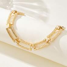 1件几何夸张设计女士链项链 - 彩色 - 查看 3