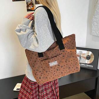 Women's Fashion Front Pocket Tote Bag