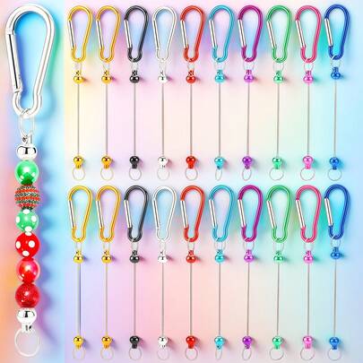 20/12/6pcs Best-Selling Keychain Multi-Color Random Jewelry Making Kit DIY Supplies Pendant Accessories