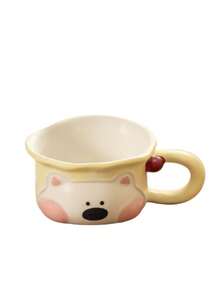 1pc Cute West Highland Terrier Ceramic Cup, High-Quality Couple Water Mug, Office Coffee Mug, Home Breakfast Milk Cup - Multicolor - View 12