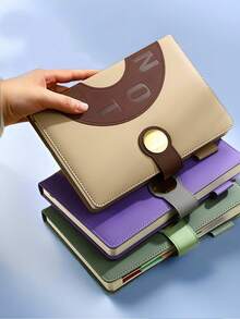 1 PC A5 Magnetic Clasp PU 2026 Planner – 320 Pages (160 Sheets) Thick Dated Notebook. Master Your Time With Schedule Templates, Address Book & Annual Calendar. 365-Day English Productivity System For Daily Planning & Office Organization. - Multicolor - View 13