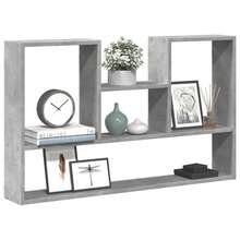 Étagère murale vidaXL en bois composite gris béton 99 x 15 x 60 cm - Multicolore - Voir 1
