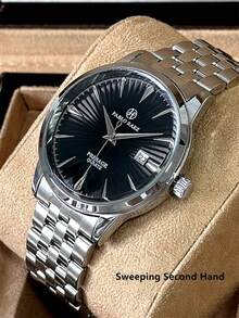 Pablo Raez 1pc Stainless Steel Simple Man Watch Sweeping Hands Brand New AAA Business Wristwatch For Men Original Charming Luxury Solid Steel Heavy Bracelet Chain Fashion Metal Feeling Dial Design With Date 50M Waterproof Male Quartz Dress Wristwatches Sports Casual Clock Nice Gifts For Friend Or Family Father Presents Fit For Daily Life/Work/Party Decoration Popular Clock Birthday Graduation Wedding Presents - Một cỡ - Xem 6