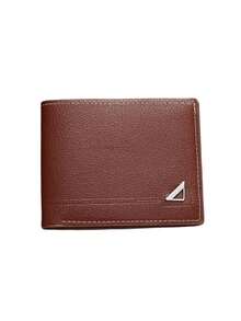 Customized Men's Short Wallet In Solid Color With Letter Print, Made Of PU Leather, PU Simple Bifold Multi-Card Slots Wallet, Personalized Gift For Brother, Father, Boyfriend, Anniversaries, Father's Day, And Christmas, Valentine's Day, Cute, Adorable, Contracted, Funny, Kawaii, Y2K, Minimalist, Commuting, Business Casual, Basics, For Anniversaries, For Birthdays, For Holiday/ Vacation, For Outdoors/Outings/Travel/Hiking/Stadium/Sports/Climbing, For Business/Commute/Work/Office, Customized Wallets & Cardholders,Chic Autumn, Urban Chill, Vintage - Multicolor - View 12