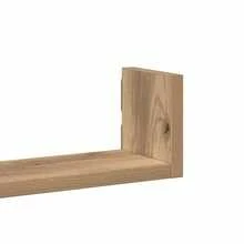 Mensole da parete vidaXL, 3 pezzi, realizzate a mano in legno composito di rovere. - Multicolore - Visualizzare 7