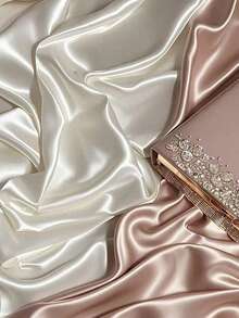 Satin Photography Background Silk, Glossy Fabric Cloth Backdrops For Goods, Crafts, Jewelry, Cosmetics, Food Photoshoot And Flat Lay ﻿