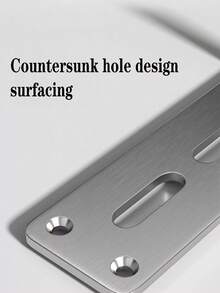 2pcs/4pcs Silver Brushed Galvanized Steel Bracket, 90 Degree Stainless Steel Corner Brace, L-Shaped Triangle Iron Thickened Shelf Bracket, Adjustable Heavy Duty Rust-Proof Connector - Silver - View 10