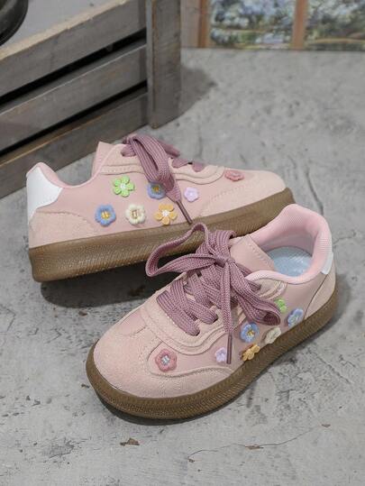 1 Pair Kids' Fashionable Versatile Casual Sports Shoes, Soft Sole Comfortable Training Shoes, Cute Toddler Shoes