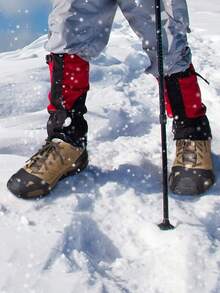 半双装户外10齿防滑冰爪，轻便硅胶防滑雪套，男女老少皆宜，适用于滑冰、冬季运动等，防滑冰爪 - 彩色 - 查看 11