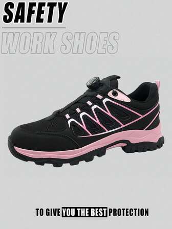 Women's Steel Toe Shoes Fashionable Lightweight Work Shoes Comfortable And Breathable Safety Boots Puncture-Proof And Slip-Proof Rubber Sole Hiking Sneakers Indestructible Safety Shoes For Construction Industry,Warehouses,Climbing Shoes Forging Workshop, Industrial Premises, Men's Work Trainer, Outdoor Work, Hiking, Wilderness Exploration, Sports Shoes, Warehouse Work Boots
