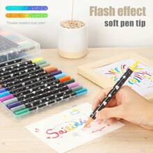 120 Pennarelli A Doppia Punta – Set Professionale Con Punta Spessa E Sottile, Inchiostro A Base Acqua, Atossico, Ideale Per Disegno E Lettering - 5