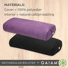 Yoga Bolster Rectangular Meditation Pillow(Negro) - Multicolor - Ver 7