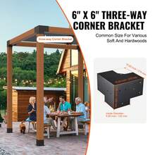 Staffe - 4 Stück 6 x 6 Zoll T-Stück - Visualizzare 2