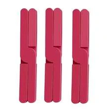 Paquete de 3 salvamanteles de silicona plegables resistentes al calor, salvamanteles plegables para ollas y sartenes calientes, antideslizantes, ahorradores de espacio, fáciles de limpiar DY32 - Negro - Ver 6