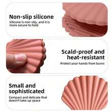 2pcs Silicone Heat Resistant Hand Clips, Macaron Colors, Non-Slip, High-Temperature Resistant, Microwave , Kitchen Baking Tools, Silicone Oven Gloves, Kitchen Utensil