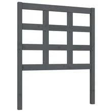 Tête de lit vidaXL grise 80,5 x 4 x 100 cm en pin massif - Multicolore - Voir 7