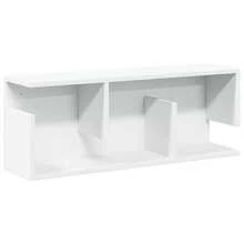 Mobiletto a muro vidaXL 80x20x30 cm, colore bianco, in materiale a base di legno. - Multicolore - Visualizzare 10