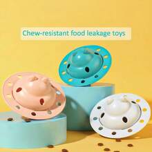 New ABS Material Anti-Gulping Pet Feeder, Flywheel Design, Chew-Resistant, Slow Feeder, Antibacterial Dental Care For Cats And Dogs