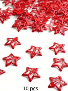 2/10/20/40个装 女士粉色星星时尚基础款发夹，发饰，情人节饰品 - 粉色 - 查看 41