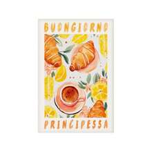 1pc Good Morning Princess Art Print_ Italy Coffee, Lemons - Multicolor - View 13