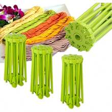 - Soporte de secado para pasta de cocina, plegable, soporte para fideos con 10 asas de barra, color verde - Tendedero - Ver 8