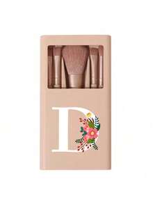 Portable Makeup Brush Set, Includes Mirror Case, A-Z Floral Pattern Makeup Brushes, Multi-Function Makeup Brush Set, Mini Multi-Function Makeup Pen, Foundation Brush, Eyeshadow Brush, Suitable For Beginners, With Makeup Organizer. This Convenient Makeup Tool Kit Is An Ideal Gift For Girls, And A Must-Have For Travel, Especially Suitable For Christmas, Thanksgiving, New Year And Valentine's Day. - Multicolor - View 22
