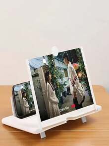 High Definition Mobile Phone Screen Magnifier Stand - Easily Turn Your Phone Into A Tablet, Hands-Free. Eye-Protecting Design, Foldable & Portable, Hands-Free, Compact Size, Adjustable Stand, High-Quality Stand, Monitor Stand, Tablet Adapter, Suitable For Smartphone Users And Video Viewers (Random Packaging, Color May Vary Slightly) (Random Color Cleaning Wipes) - Multicolor - View 7