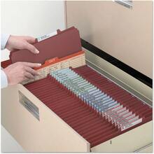 Smead Pressboard Classification File Folder With SafeSHIELD Fasteners 1 Divider 2" Expansion Legal Size Red 10 Per Box 18775 - Red - View 3