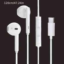 Type-C Wired In-Ear Earphones With Mic And Volume Control HiFi Stereo For IPhone 16/15,23/S22/S21/Ultra Note 10/20,IPad Pro,Pixel 7/6/6a/5/4+ - Loại C - Xem 3