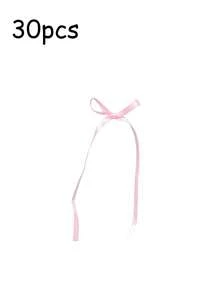 30/10 piezas Decoraciones de lazo rojo/rosa para pasteles, decoración de lazo de cinta para pasteles del Día de San Valentín, decoración de pastel de aniversario dulce, decoración DIY del Día de San Valentín, decoraciones de postre del Día de San Valentín, decoración de fiesta, adecuado para el Día de San Valentín, cumpleaños, boda, fiesta