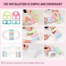 Đồ chơi vận động cho chuột hamster, nhà nhựa cho chuột hamster, hang trú ẩn cho chuột gerbil, phụ kiện cho chuột lang, đồ chơi bệ đỡ cho chuột hamster, đồ chơi mini, lồng PVC cao cấp. - Nhiều màu - Xem 5