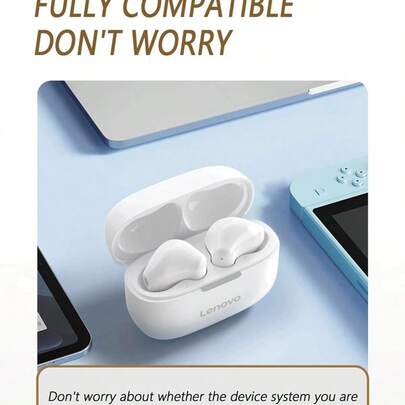 Lenovo EA110 Wireless Headset Bluetooth 5.4 Intelligent Touch Control Headphones Long Lasting Battery Life Support Android ISO