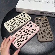 La carcasa del teléfono anti - caída simple y de moda está hecha de material tpu con estampado animal y está disponible para iPhone 17, 16, 15, 14, 13, 12, 11 Pro / air / xR / XS y samsungs25 / S24 / S23 / S22 / Fe / plus, que ofrece protección de amortiguación. Regalos para amigos y San valentín. - Negro - Ver 3