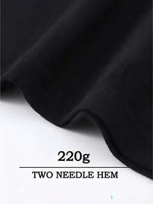 Gothic & Anime Style Cartoon Girl & Skull Graphic Print Men's T-Shirt For Daily Casual & Anime Exhibition In Summer - 黑色 - 查看 5