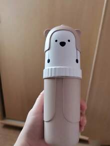 1pc Portable Travel Toothbrush Case With Bear Pattern And Cover - Light Pink/Beige/Sky Blue (Pink, Gray, Blue) - Compact Hygiene Toiletry Storage Box, Oral Care Accessory For Travel, Toothbrush Holder, Travel Toothpaste, Toothbrush Container - Multicolor - 1pc - View 13