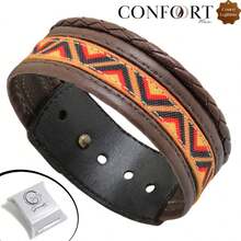 Men's String Bracelets - 咖啡棕 - 查看 1