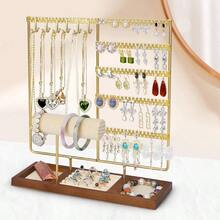 Organizador de Joyas, Organizador de Aretes de 5 Niveles Estante de Joyas, Exhibicin de joyas de Collares, Joyero Organizador Para Guardar Pulseras Pendientes Anillos Relojes - Aire - Ver 2