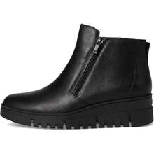 Vionic Uptown Sur Bootie Women's Black Leather Side Zip Ankle Boots GAL1670 - 黑色 - 查看 4