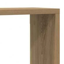 Mensola da parete vidaXL con contenitore, set da 2 pezzi, rovere lavorato a mano, 80 x 15 x 26 cm - Multicolore - Visualizzare 8