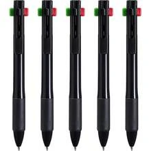 Cambond 4-In-1 Multicolor Pen 1.0mm - 4-Color Retractable Ballpoint Pens Nurse Pens For Office School Supplies Students Gift 5 Pack Black#DDEE - C15ps黑色4合1多功能 - 查看 1