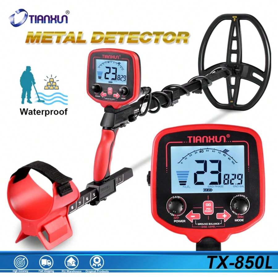 TX-850L Metal Detector Professional Underground Depth Metal Detector High Sensitivity Gold Hunter BackLight Pinpointer - TX-850L套裝 - 查看 1
