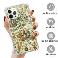 Cottagecore Botanical Plant Flowers Phone Case Compatible With For IPhone 16 Pro, Vintage Aesthetic Fleurs Phone Case For For IPhone 16 Pro, Cool  TPU Bumper Case Cover,VintageAestheticFleurs - VintageAestheticFleurs - 查看 3