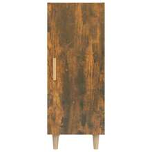Aparador vidaXL Roble ahumado 34,5 x 34 x 90 cm Material a base de madera - Multicolor - Ver 6