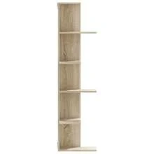 Mensola angolare vidaXL realizzata in rovere Sonoma, legno ingegnerizzato - Multicolore - Visualizzare 5