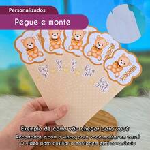 20 Porta Bis duplo - CAVALO ROSA menina Haras Conwtry Cowgirl - Lembrancinha de festa infantil - PEGUE E MONTE - Multicolorido - Visão 4