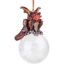 Design Toscano Gothic Dragon - Decoración navideña de 3 Pulgadas de Ancho, 3 Pulgadas de Profundidad, 5 Pulgadas de Alto, polirresina fundida a Mano, Acabado a Todo Color(Percher Pensativo) - Multicolor - Ver 7