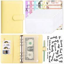 1pc Children A6 Loose-Leaf Notebook, Learning Schedule Record Book, Velvet Leather Loose-Leaf Folder With Zipper Pocket, Budget Planner