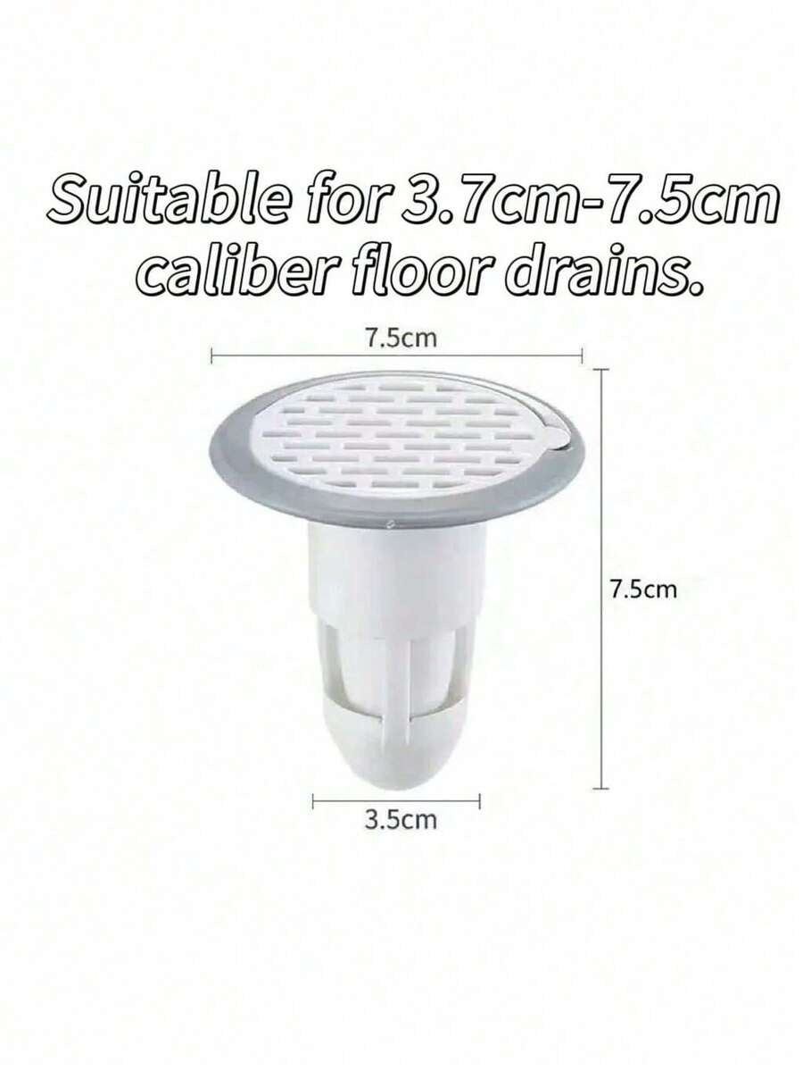 1pc Drain Deodorizer, Sewer Odor Eliminator, Kitchen Cockroach Blocker, Toilet Bathroom Odor Remover, Adjustable Size Drain Stopper - Multicolor - View 1