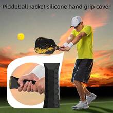 1pc Rubber Anti-Slip Pickleball Racket Grip - Durable Racket Protector, Enhances Control And Comfort, For Rackets With Anti-Slip Handle Protection, Suitable For Paddle Tennis, Beach Tennis, Pickleball Rackets - Sweat-Proof Anti-Slip Silicone Racket Cover, Versatile And Durable, Suitable For All Skill Levels And Outdoor Sports, Summer Essential, Outdoor Games - Multicolor - View 5